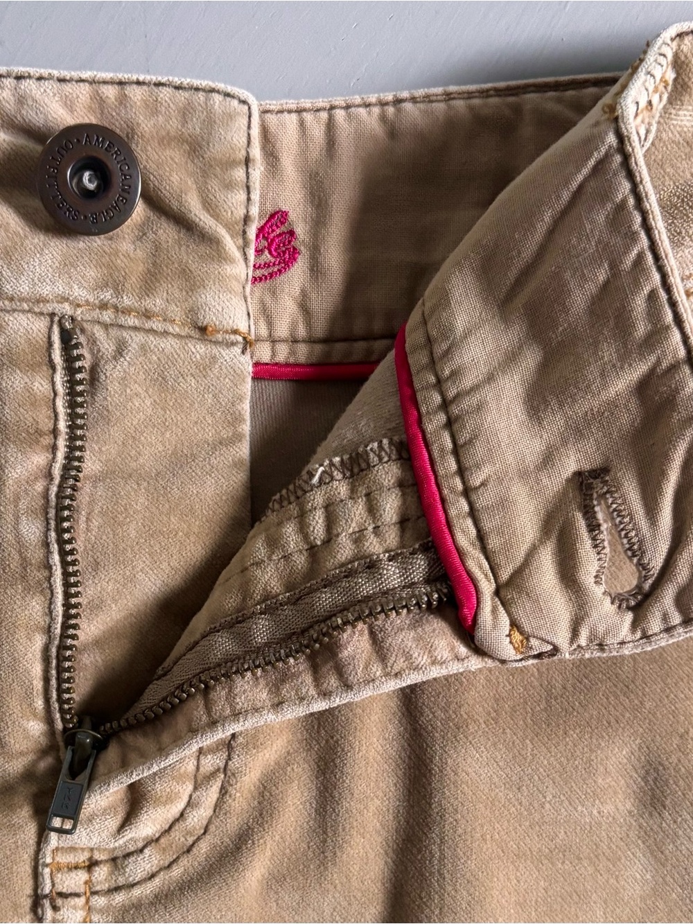 American Eagle AEO Deadstock Early 2000s Velour Low Rise Stretch Mini Skirt - Picture 5 of 9